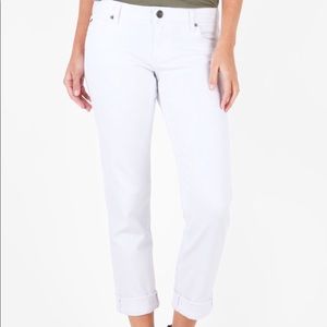Kut Jeans White Wash Catherine Boyfriend Size 12